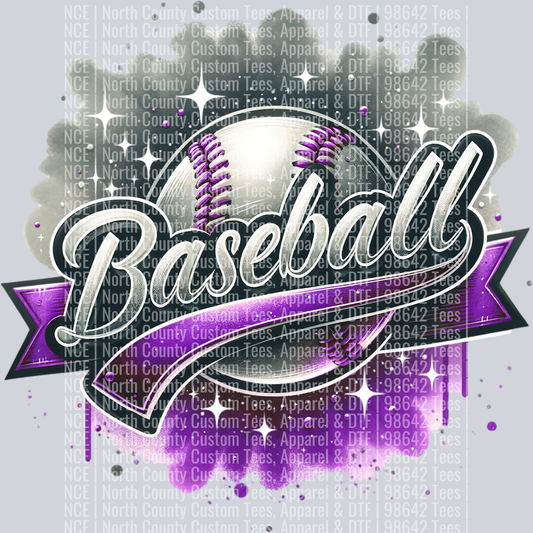 Baseball 1 Purple