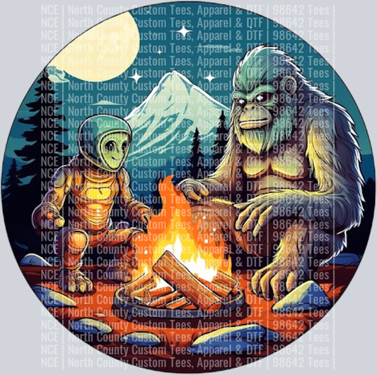 Bigfoot and Alien Camping Fire (33)