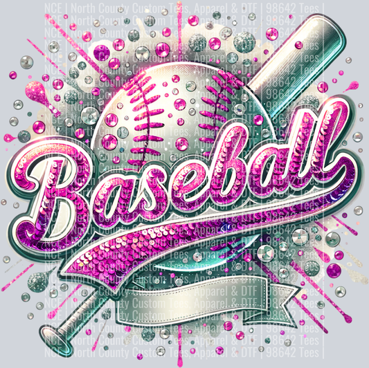 Baseball Blank 3 Pink
