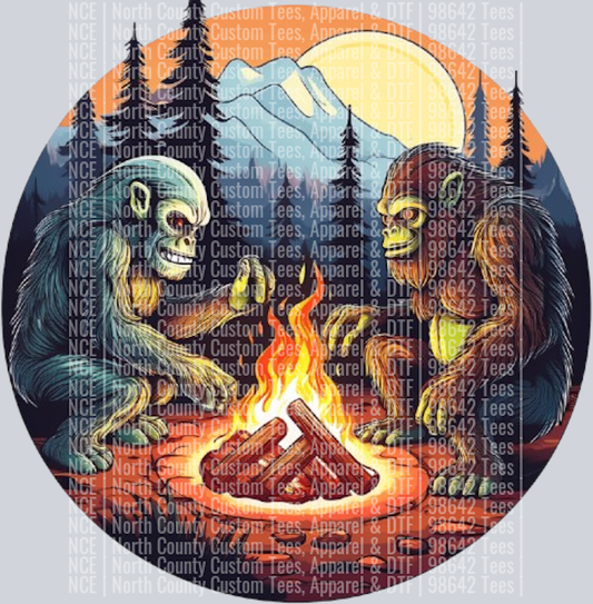 Bigfoot and Alien Camping Fire (5)