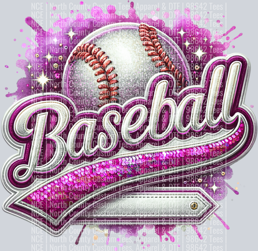Baseball Blank 2 Pink
