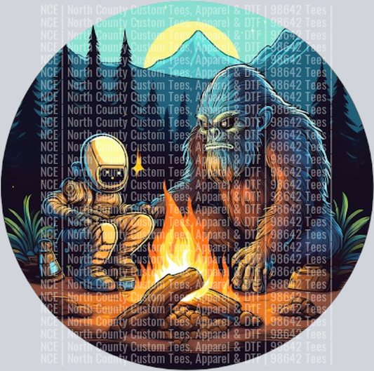 Bigfoot and Alien Camping Fire (35)
