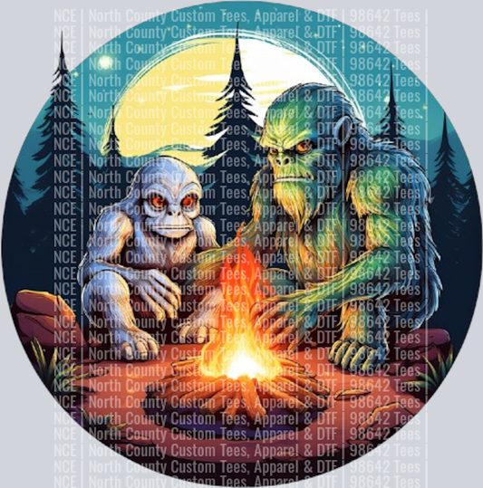 Bigfoot and Alien Camping Fire (26)