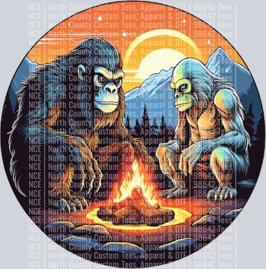 Bigfoot and Alien Camping Fire (8)