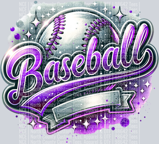 Baseball Blank 4 Purple
