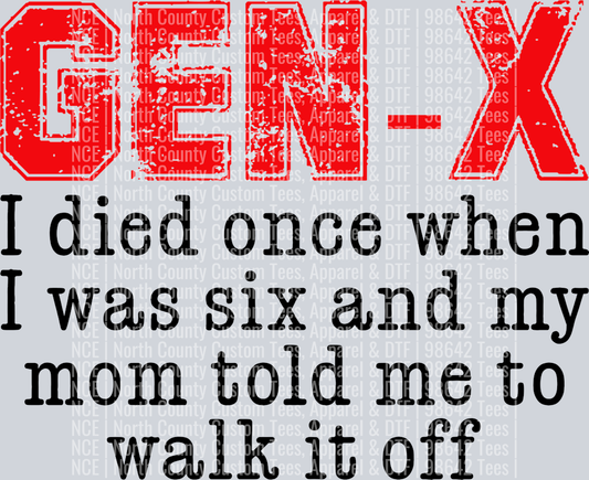 Gen X Died Once