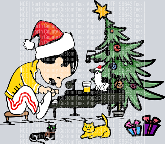 Freddie Mercury And His Cats Christmas PEANUTS