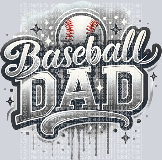 Baseball Dad 1 Gray