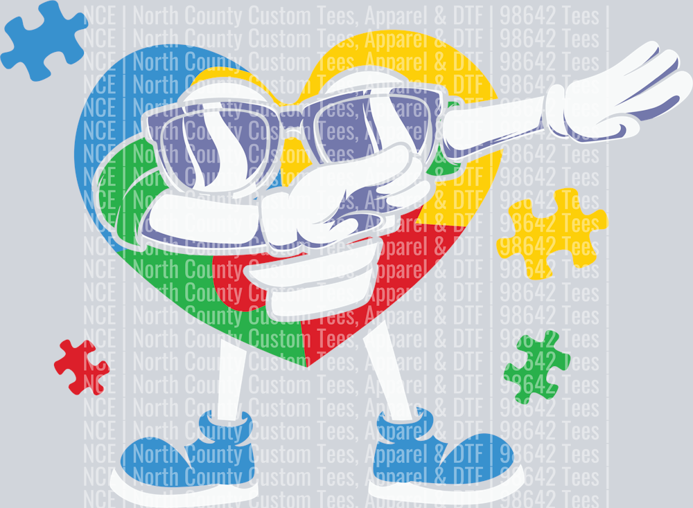 Autism Heart DAB