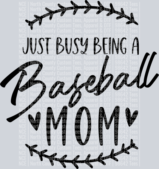 just busy being a baseball mom