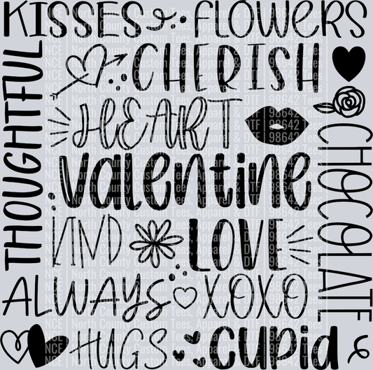 Valentine collage