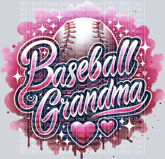 Baseball Grandma 2 Maroon