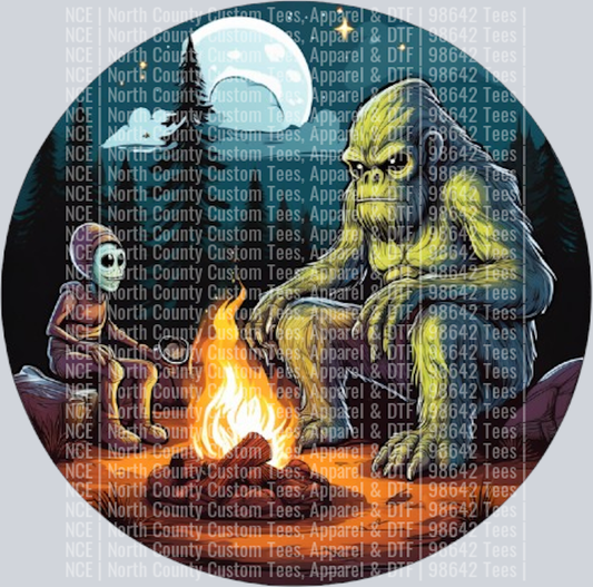 Bigfoot and Alien Camping Fire (28)