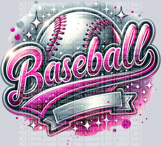 Baseball Blank 4 Pink