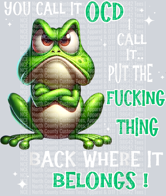 FrogYouCallItOCD
