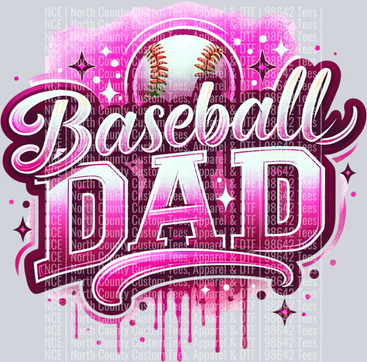 Baseball Dad 1 Pink