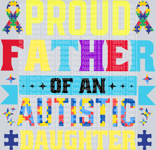 Autism Proud Father Daughter