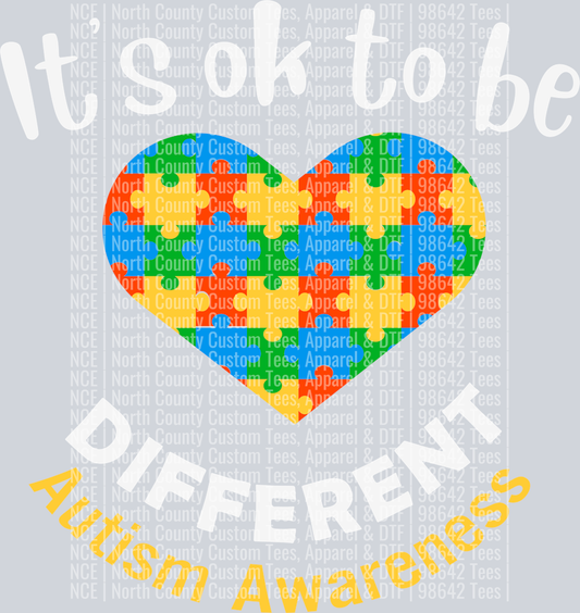 Its OK to be Different Heart