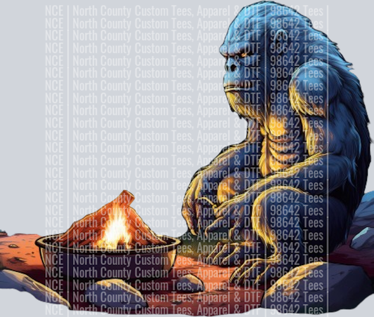 Bigfoot and Alien Camping Fire (11)