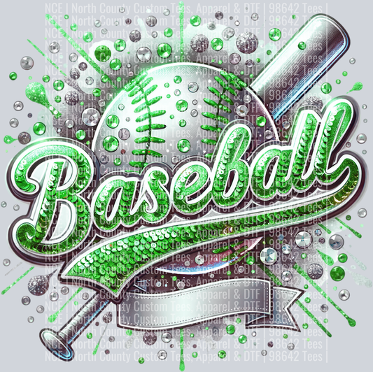Baseball Blank 3 Green