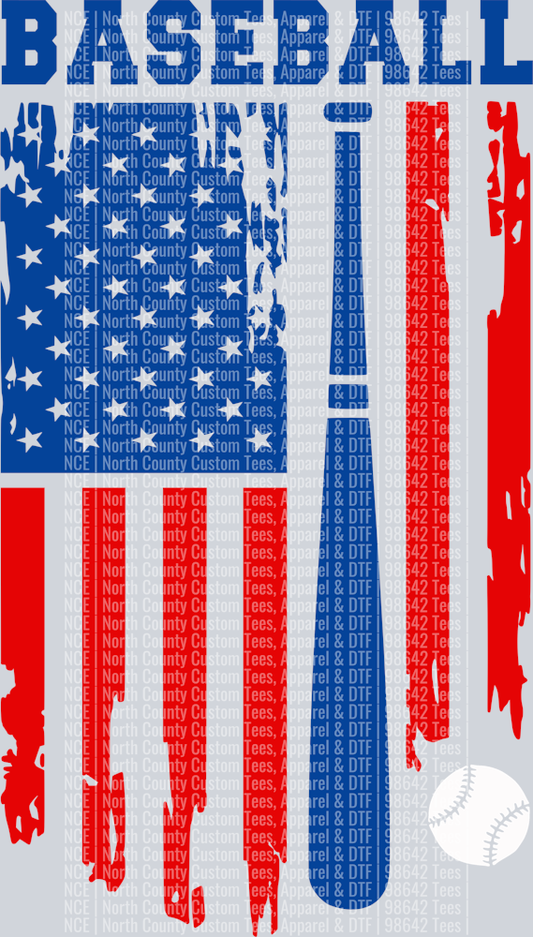 USA Baseball Flag