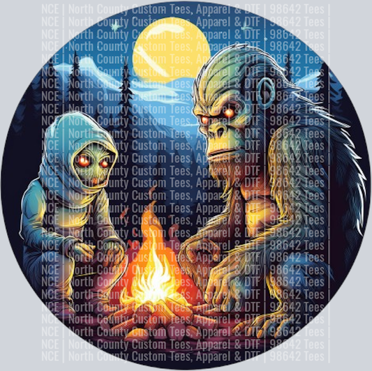 Bigfoot and Alien Camping Fire (32)