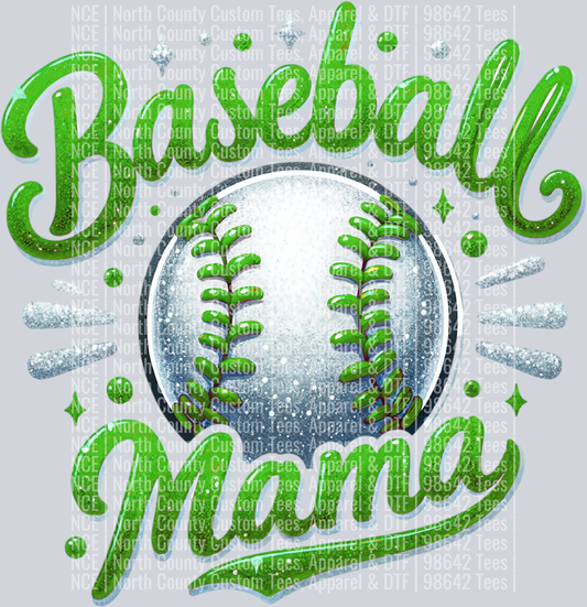 Baseball Mama 1 Green