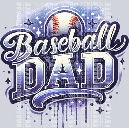 Baseball Dad 1 Navy Blue