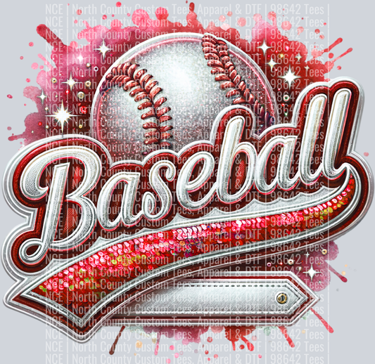 Baseball Blank 2 Red