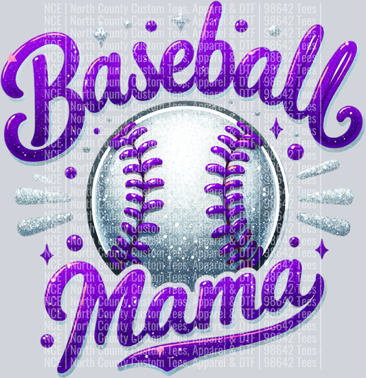 Baseball Mama 1 Purple