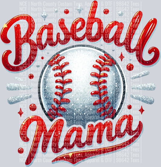Baseball Mama 1 Red